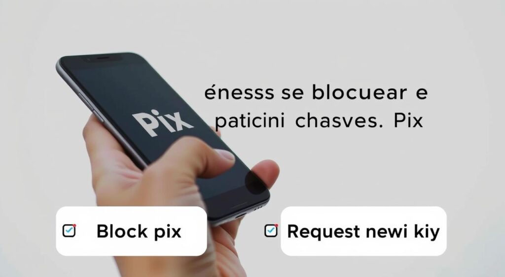 passos imediatos para bloquear e substituir a chave pix